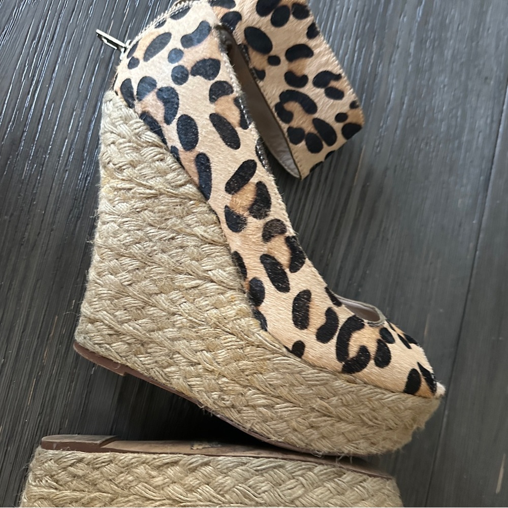 Steve Madden Leopard Wedges